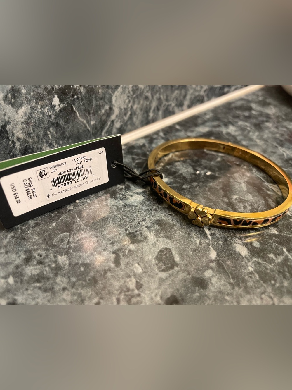 Heritage Spade Leopard bracelet